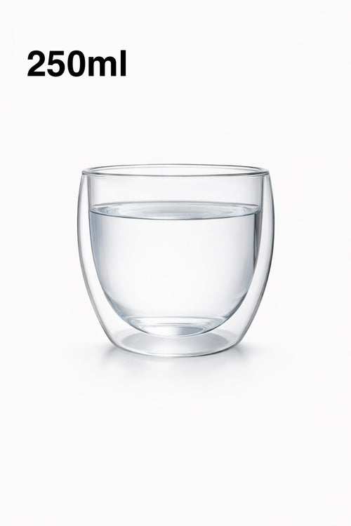Alova™ – Lot de 2 Verres Double Paroi Résistants à la Chaleur (250–450 ml)